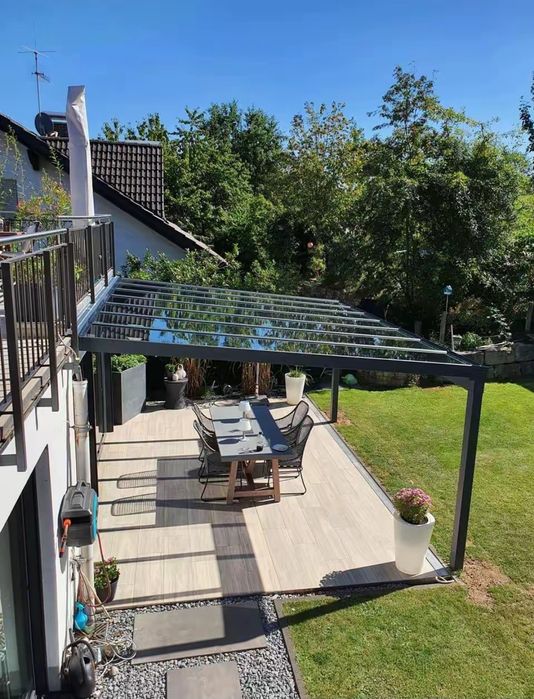 Terasa sticlă aluminiu