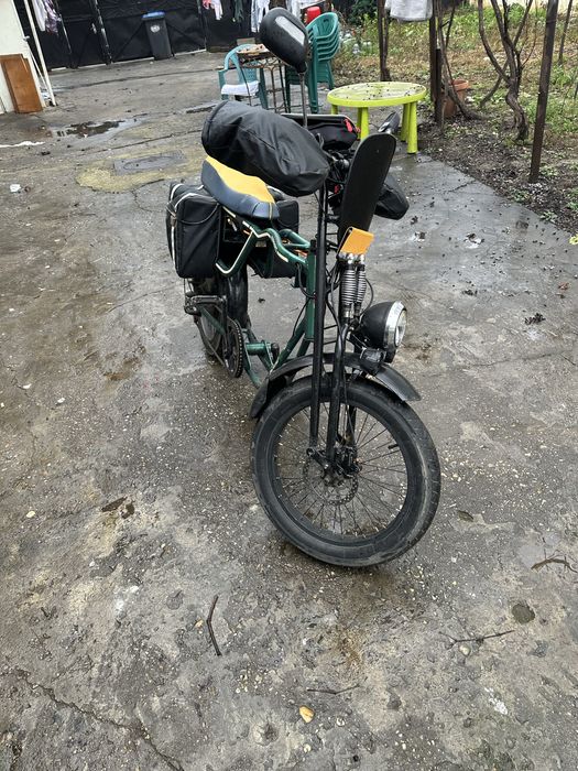 Bicicleta pegas motor 1500w baterie 48 v