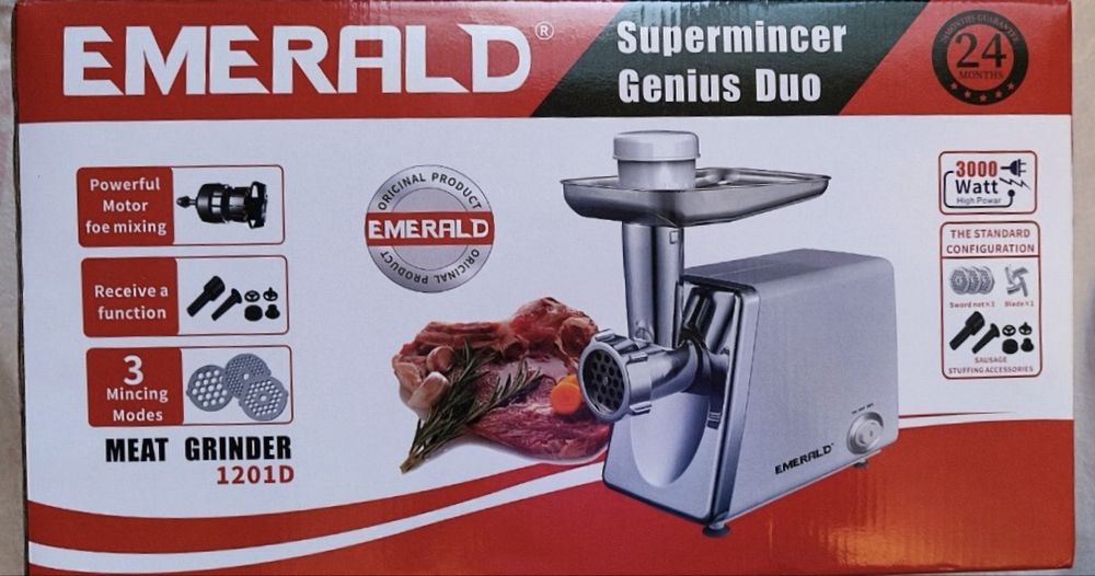 Новая мясорубка Emerald 1201D (2600W)