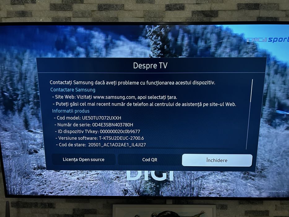 Smart TV Samsung (diagonala 127cm)