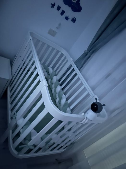 Vând pătuț copii 120X60 + saltea+ sistem leagăn