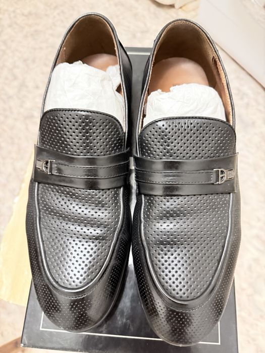 Летние кожаные туфли