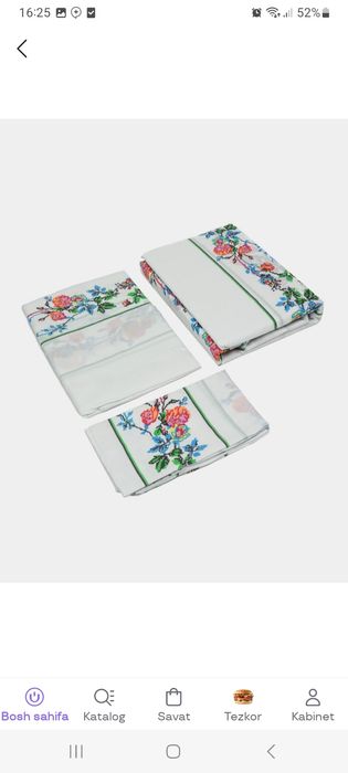 Pastel 2 kishilik,choyshablar to'plami,