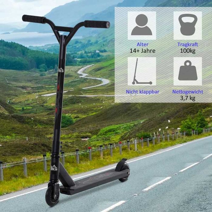 Тротинетка за каскадьорски мачове Homcom Pro за деца и възрастни