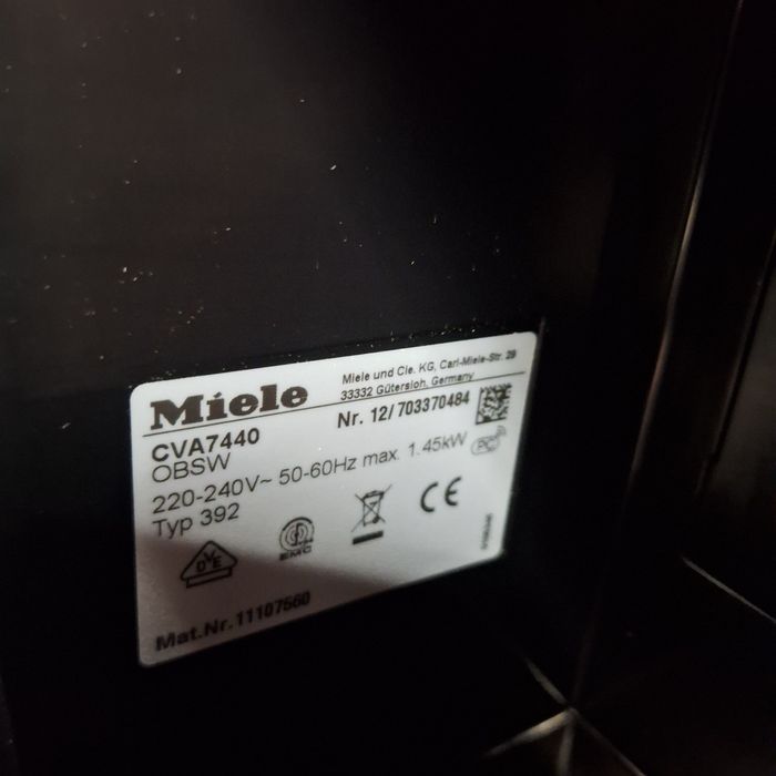 Кафе машина Miele CVA 7440 за вграждане внос от Германия