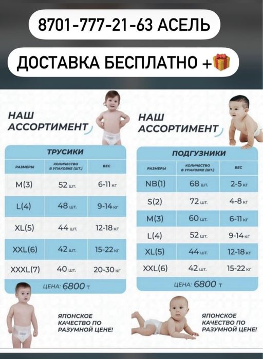 Супер памперсы,  по супер цене! Баби би baybee