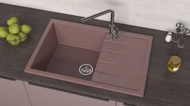 Кухонная мойка Glanz J161 (Песок,Белый)