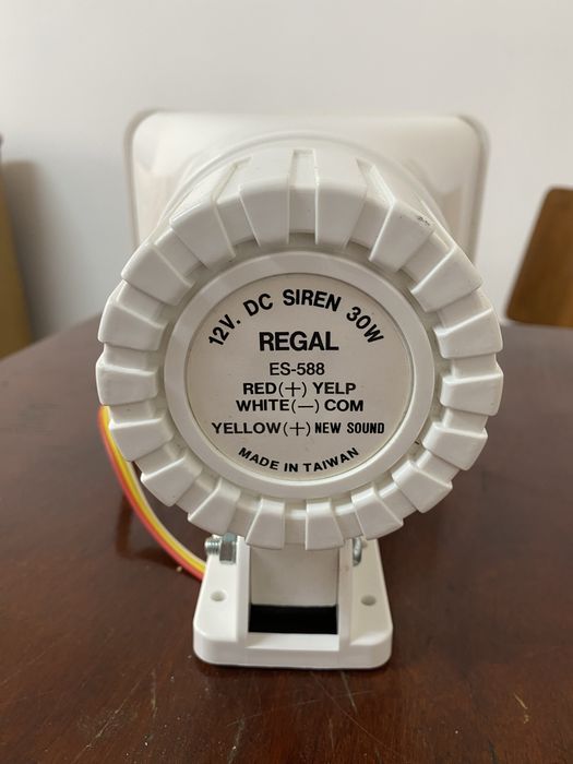 Sirenă REGAL ES-588 12V 30W – 2 tonuri – Made in Taiwan – Nouă