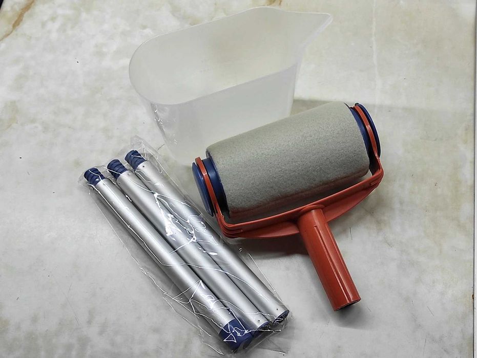 Валяк за боядисване Pintar Facil, Резервоар за боя, Телескопично рамо