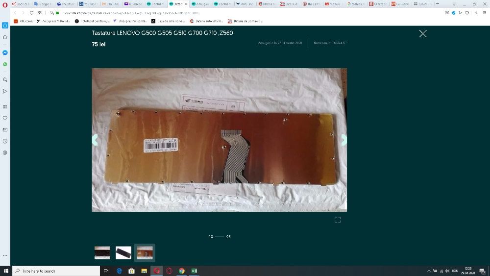 Tastatura LENOVO G500 G505 G510 G700 G710 ,Z560-100-15ibd,100-15iby