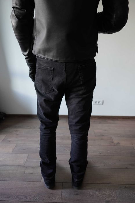 Blugi moto Broger California Washed Black, marimea 34, protecții SAS-TEC, Kevlar