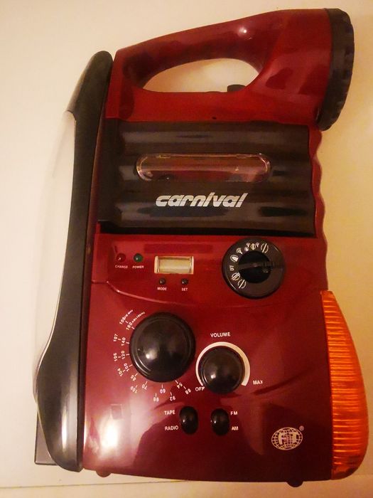 Radiocasetofon cu lanterna DEFECT / Radiocasetofon Solar VINTAGE