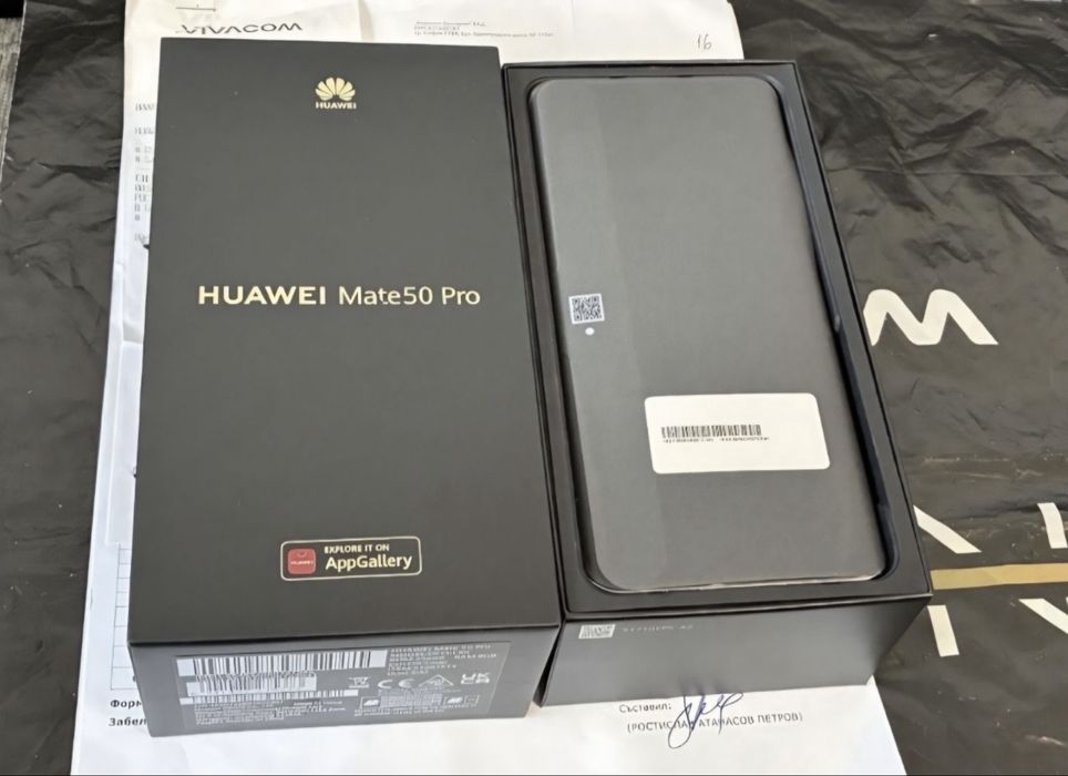 256GB Huawei Mate 50 Pro Vivacom Гаранция 2025г. Silver