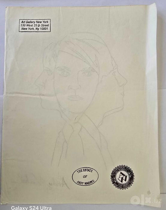 Рисунок известного американского художника Энди Уорхола (Andy Warhol)