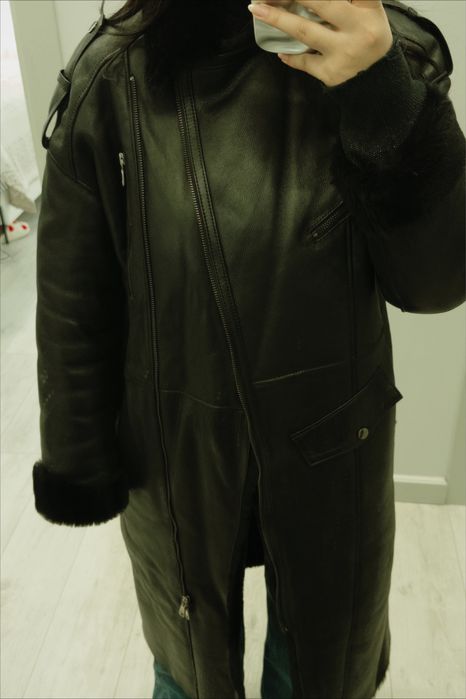 Кожаная дублёнка
