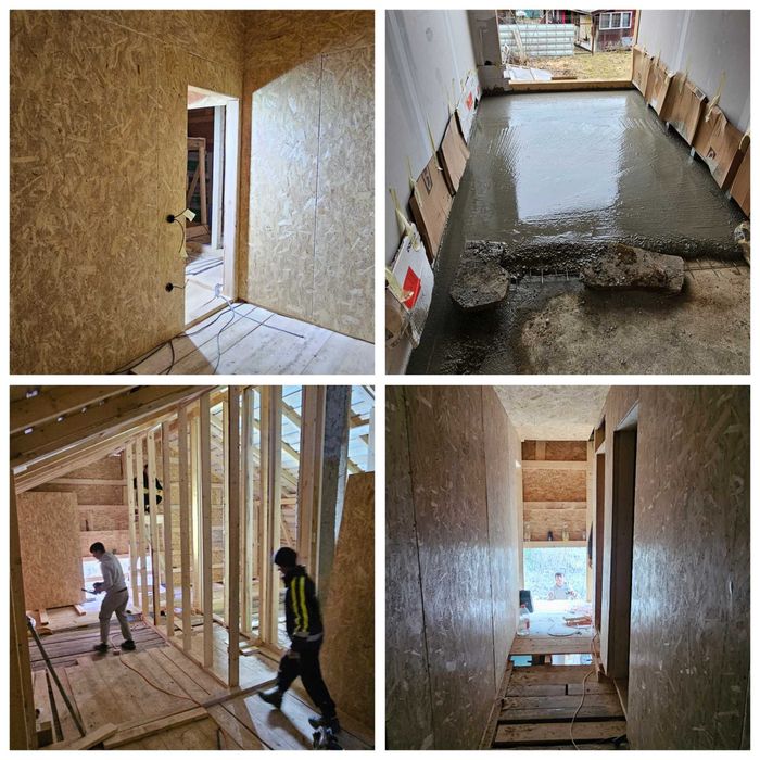 Construcții renovări tencuieli  placări gresie instalații etc...