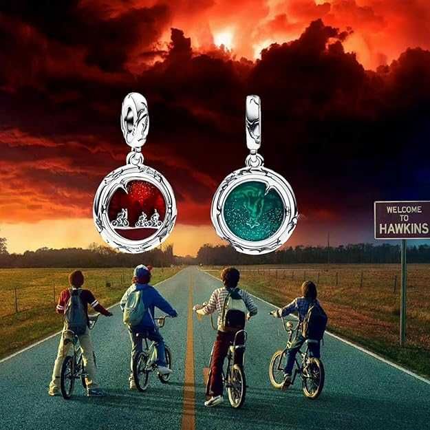Шарм для браслетов Pandora Stranger Things! Новый! 925 Sterling Silver