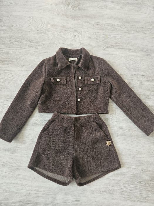 Дамски сет в кафяв цвят