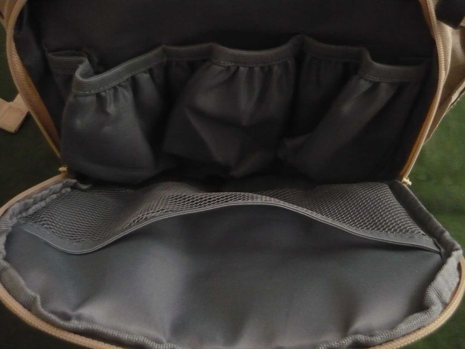 Чанта - раница за бебешка количка (с 9 джоба и 4 прегради с цип)