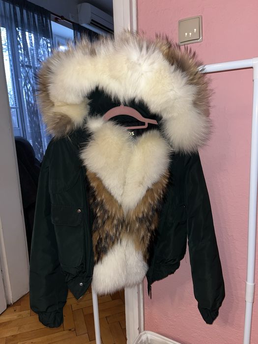 Яке с естествен косъм лисица