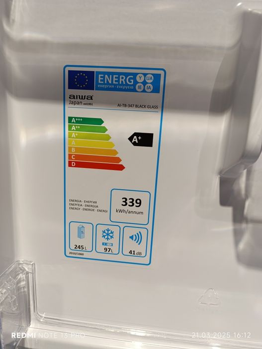 Холодильник No Frost Aiwa 347L Inverter Nofrost