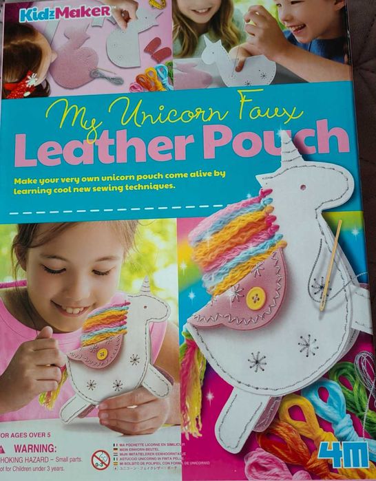 Комплект за изработване на кожена чанта Еднорог