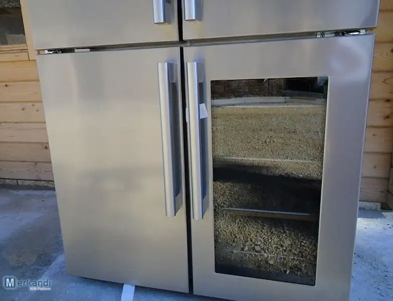 Frigider Side by Side deluxe cu 4 uși de inox