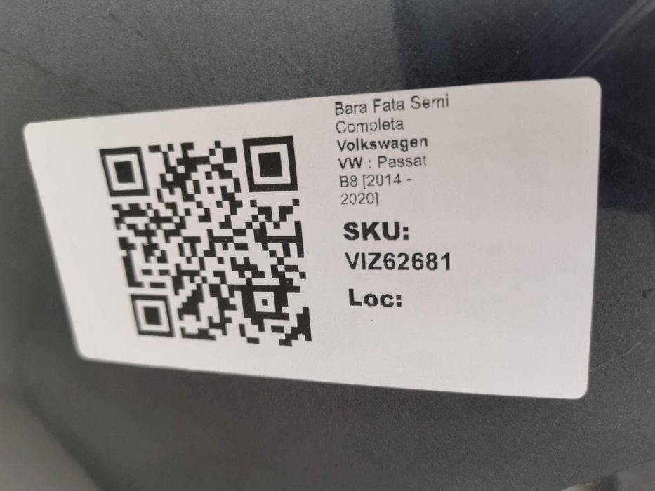 Предна броня Фолксваген VW Пасат B8 / Volkswagen VW Passat B8 [ - ] В