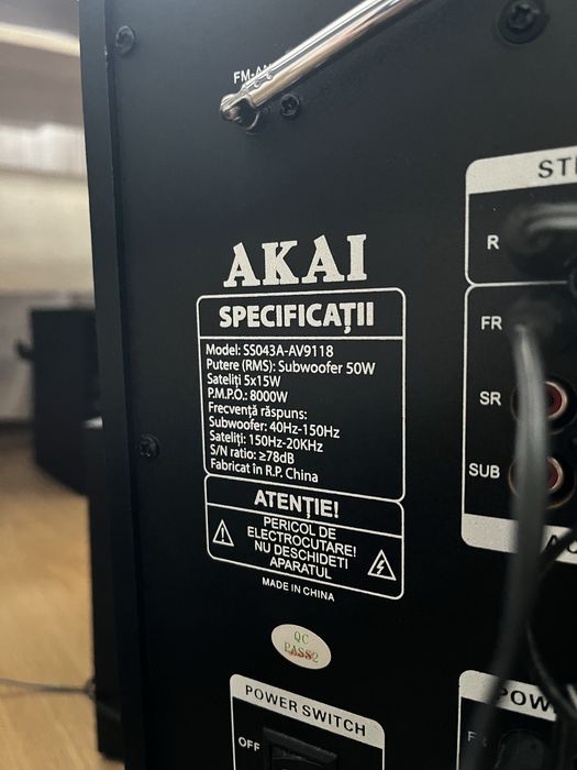Boxe si subwoofer Akai
