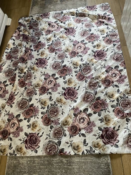 Set draperii cu imprimeu floral