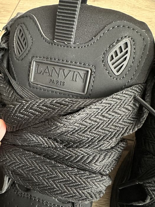 Lanvin curb sneakers black 38