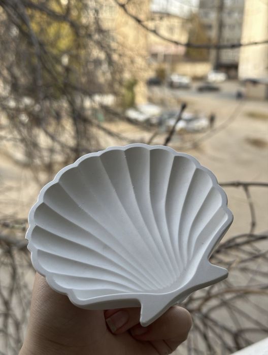 Декор ракушка из гипса