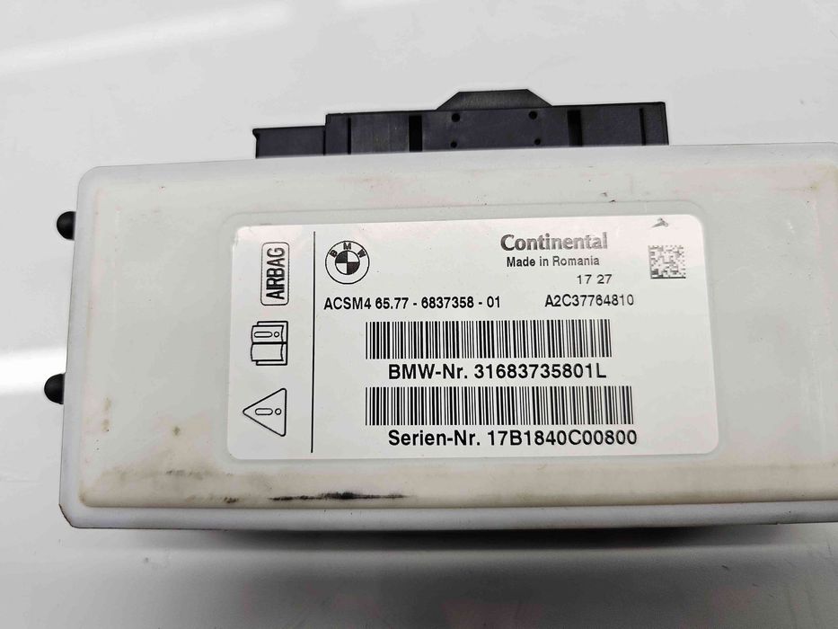 Calculator airbag  Bmw X4 (F26) [Fabr 2012 -2018] 6837358 2.0 B47D 140