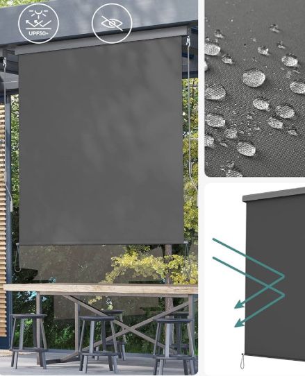 Вертикална тента за балкон с корпус