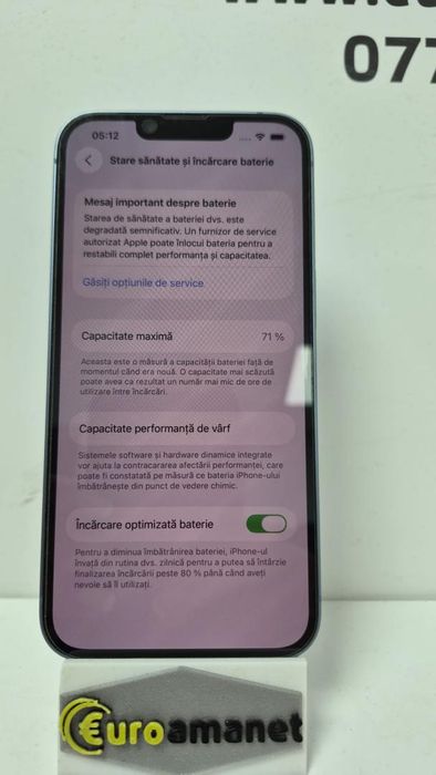 Telefon mobil Apple iPhone 14, 128GB, 5G, Blue -B-