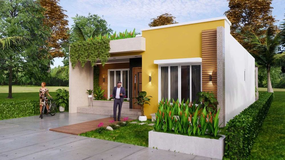 НА ИЗПЛАЩАНЕ - Евтина сглобяема къща с 2 спални, 96 кв. м