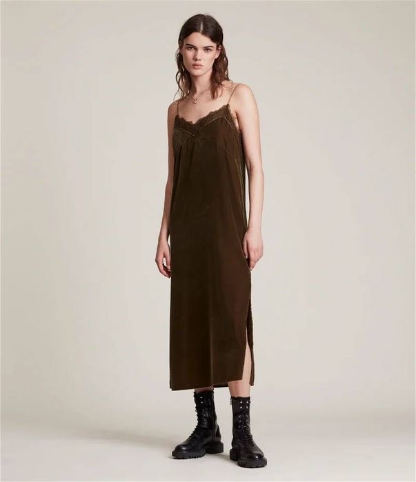 ПЛАТЬЕ сарафан бархат нарядное ALSAINTS топ бренд скидка брендовое