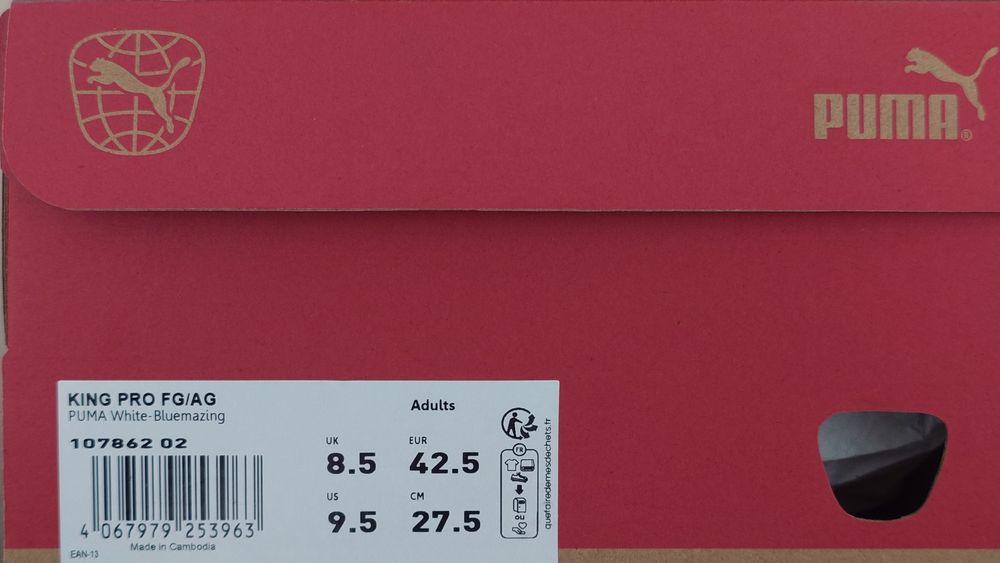 Два чифта Бутонки Puma King Pro FG/AG номер 42 , 42.5