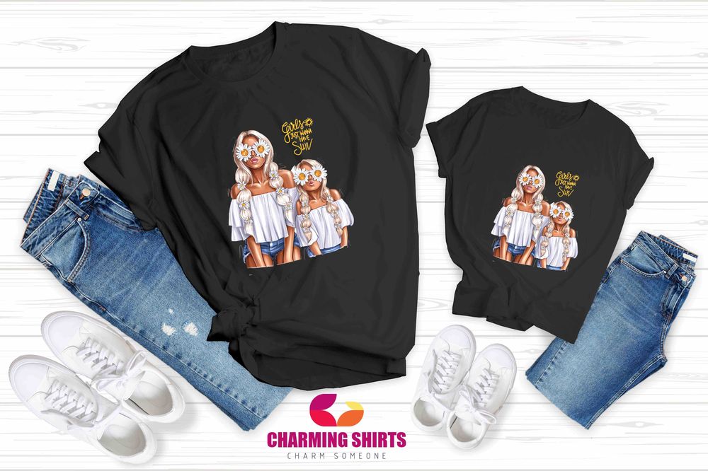 Еднакви тениска Мама и Аз/ Тениски за Майка и Дъщеря/Син