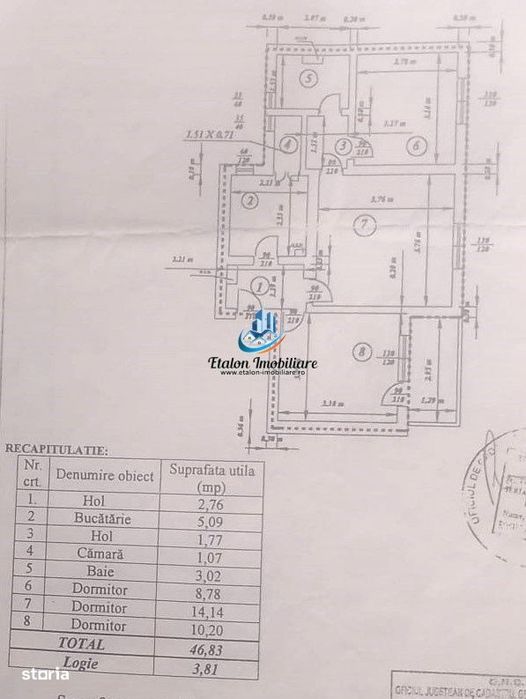 Apartament 3 camere semidecomandat, Piata Darmanesti, Piatra Neamt — fotografia 1