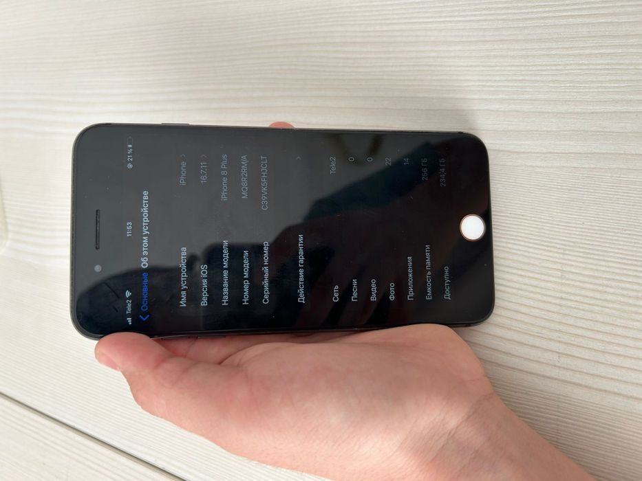 Iphone 8+ в идеале, 256gb