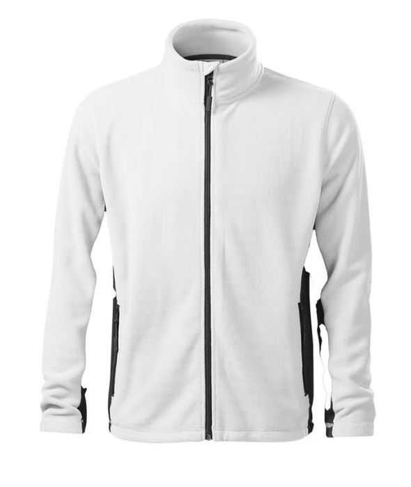 Jacheta Fleece Polar, pentru barbati, Material izolant, Alb, S