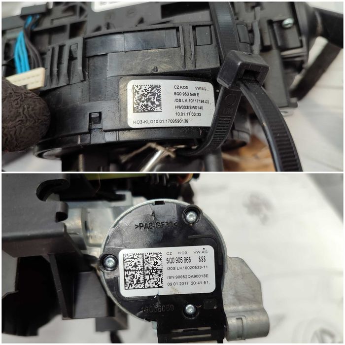 Ansamblu manete comenzi volan + spiră Audi A3 S3 8V 8V0953521HB 2017 / [2013-2019] / (5B3)