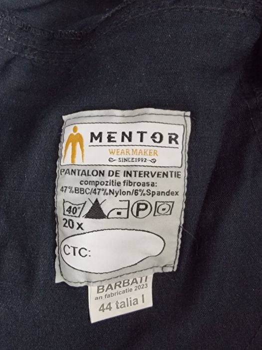 Pantaloni tactici Poliție - conformi. 44 cu I