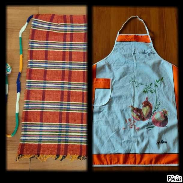 Тъкана и домакинска престилки