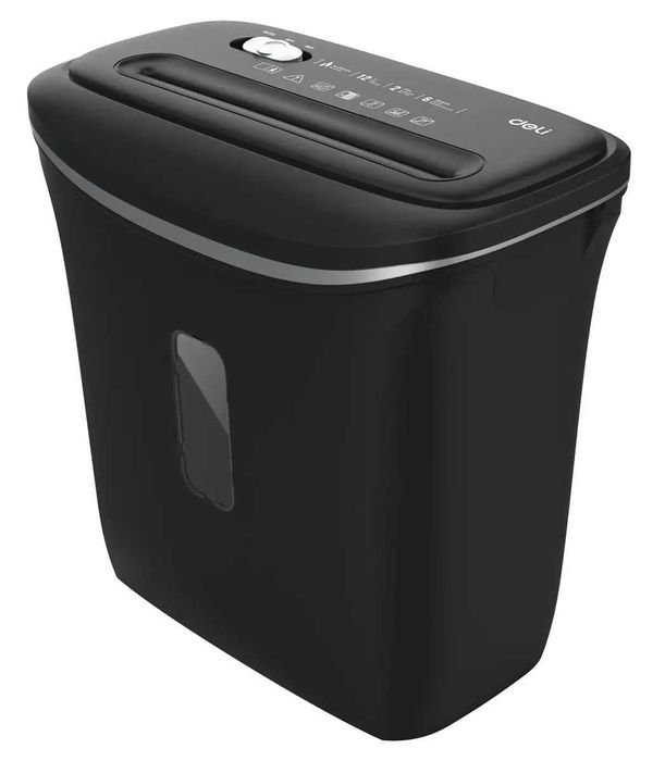 Уничтожитель бумаг Deli E9945, P-4, 4х30 мм, 6 лист. одновременно, 12л