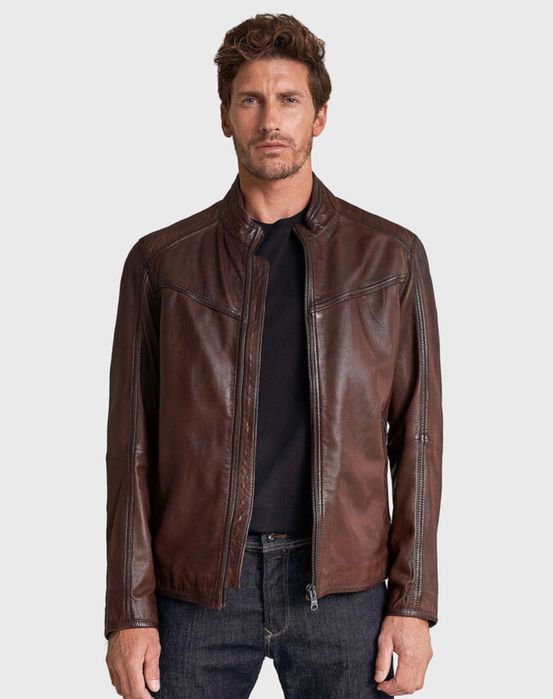 SaLsa Jeans / мъжко кожено(естествена) яке L