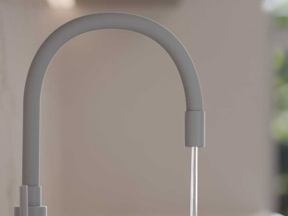 Сив гъвкав / огъващ се смесител за кухня - FLEX 6020