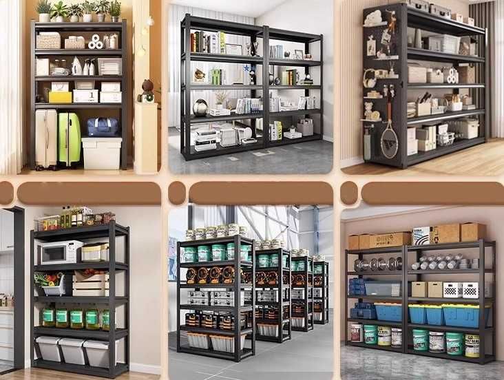 Стеллаж металлический | Нагрузка до 300 кг | Для дома и склада