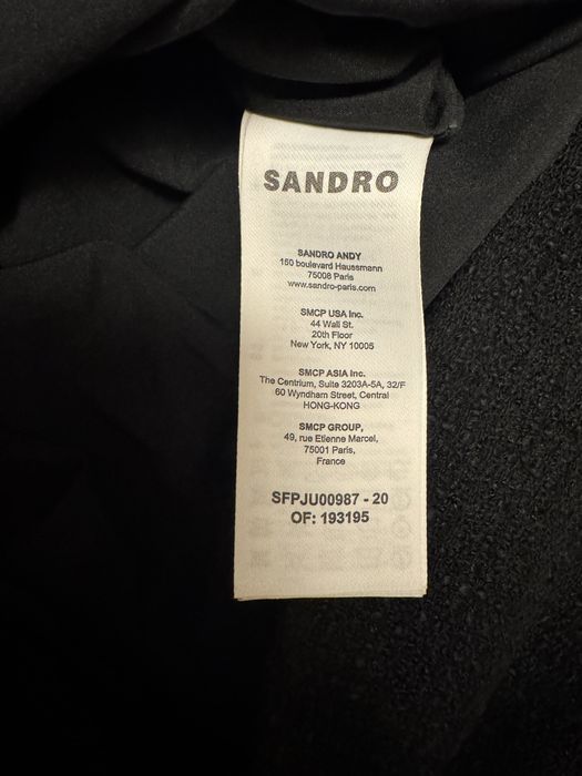 Черна рокля Sandro